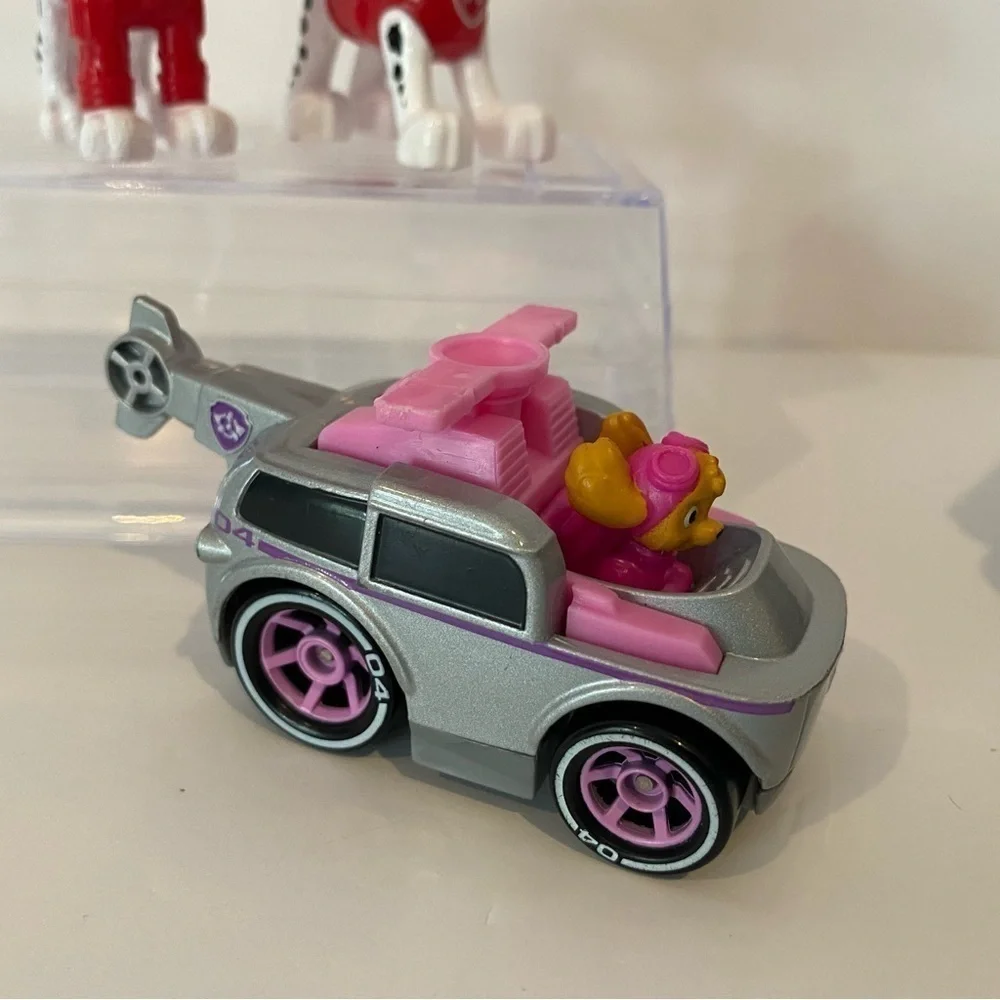 Paw Patrol Figure Lot Marshal Chase with Vehicle Diecast Skye Bundle Playset Toy - Picture 5 of 6